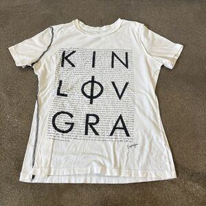 Eugene yoon kin live gra inside-out Women's White Graphic Tee